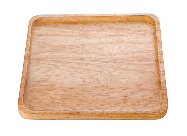 istock wooden plate isolated on white background 537908728