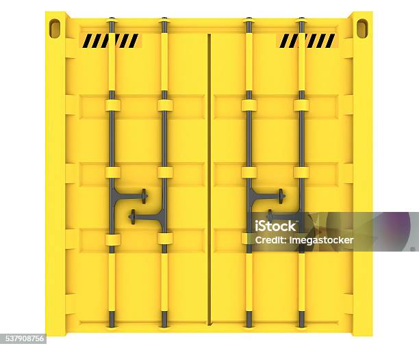 Illustration Of Cargo Containers Isolated On White Stock Photo - Download Image Now - Business Finance and Industry, Cargo Container, Container