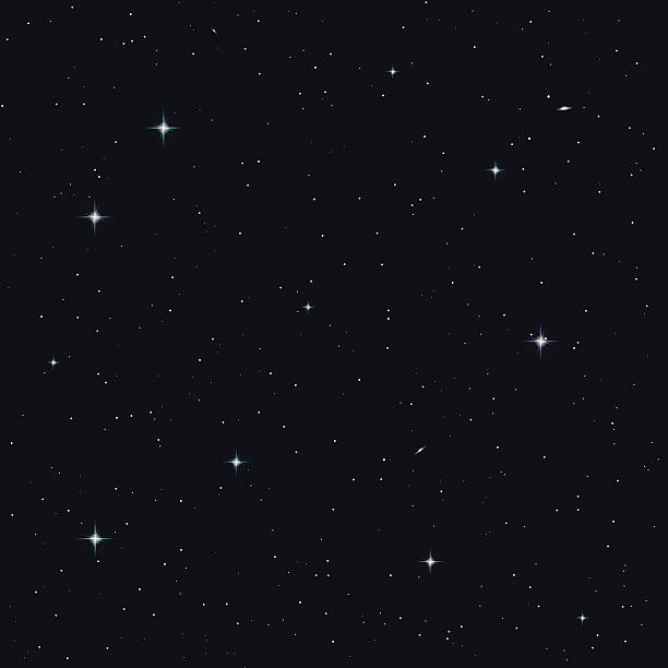 Seamless night sky Realistic seamless vector image of the night sky with stars and galaxies. starry sky telescope stock illustrations