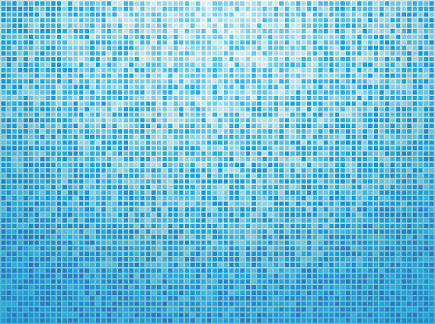 Colorful blue checkered background Colorful blue checkered background bathroom backgrounds stock illustrations