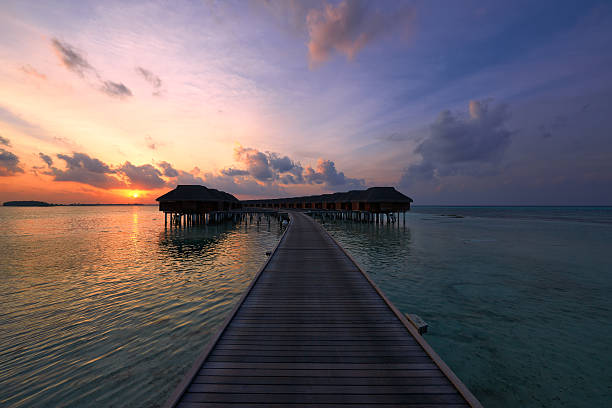 istock Sunset at Maldivian beach 537927469