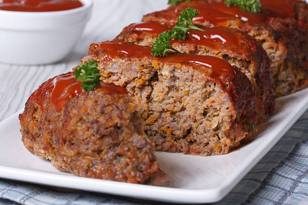 istock sliced meatloaf with ketchup and parsley horizontal 537928699