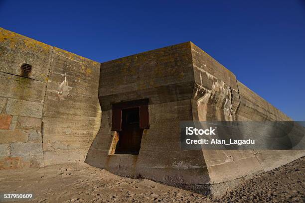 Ww2 Bunker Jersey Uk Stock Photo - Download Image Now - 2015, Architecture, Beach
