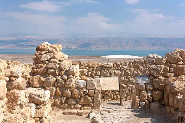 Qumran Archaeological Site by the Dead Sea- The Holy Land