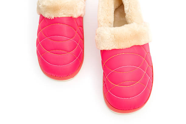 istock pair of pink shoes for lady on white 537954381