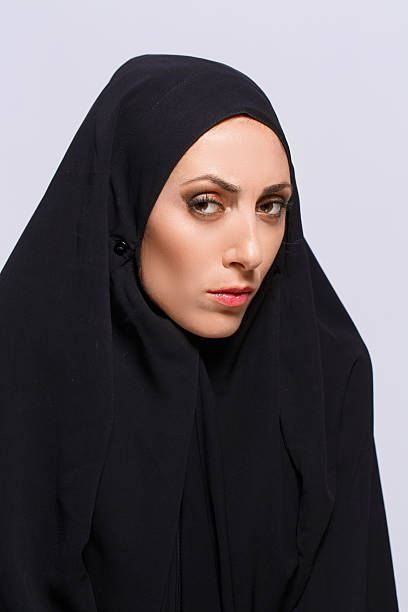 istock Beautiful Muslim woman looking at camera 537954937