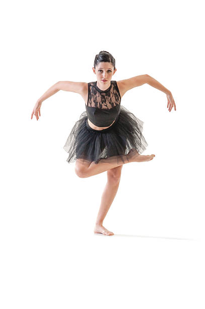 istock Young attractive ballerina doing alternate dance moves 537955503