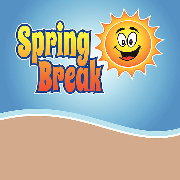 spring break-spaß - spring break stock-grafiken, -clipart, -cartoons und -symbole