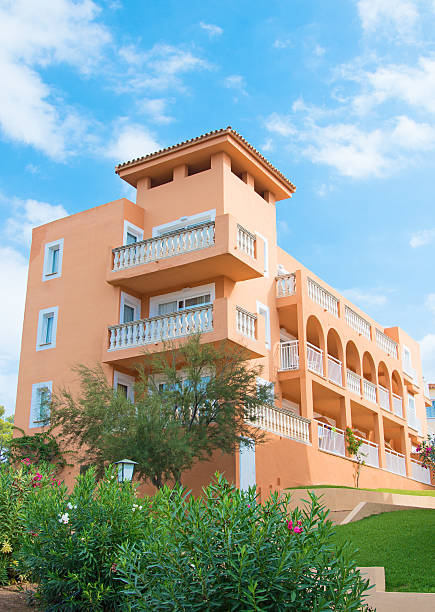 istock View of modern villa on resorts. 537973165