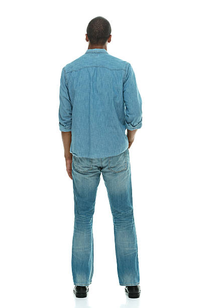 istock Rear view of casual man looking away 537974669