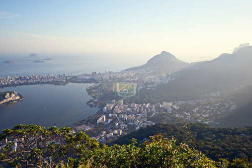High angle shot of Rio De Janeiro
