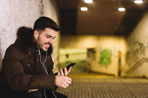 istock Man enjoying the music at the underground 537984715