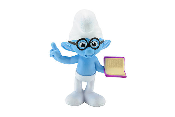 Brainy Smurf Wears Glasses Character Toy From The Smurf Movie Stock Photo -  Download Image Now - iStock