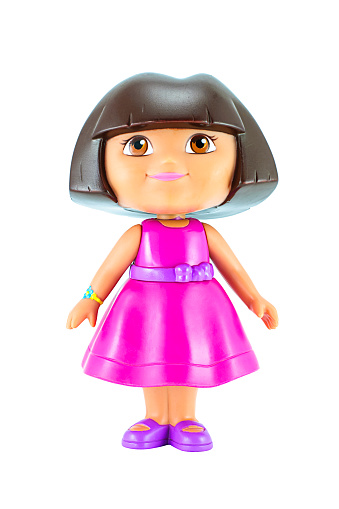 Bangkok, Thailand - January 19, 2015 : Dora toy character from Dora the Explorer an American educational animated TV series.