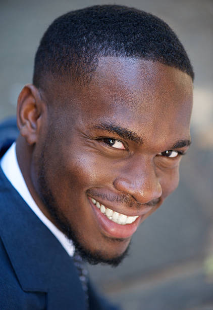 istock Happy young african american businessman smiling 537989699