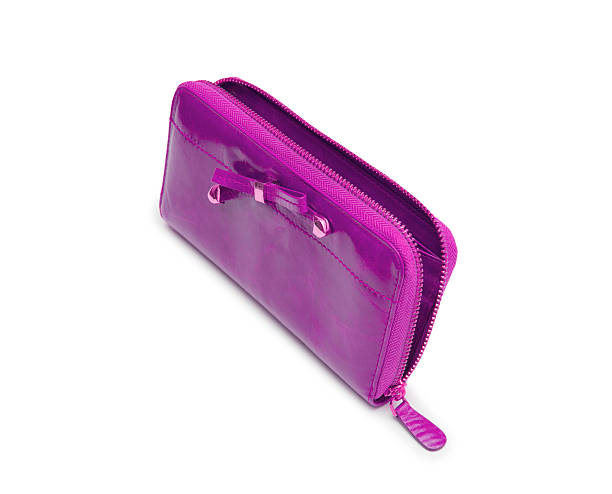 istock Woman purse (wallet) isolated on the white background 537989947