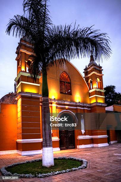 Peruvian Church Facade In Barranco District Of Lima Stock Photo - Download Image Now