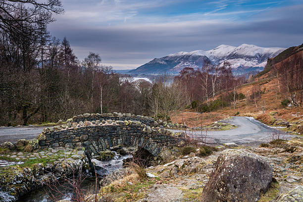 istock Ashness Bridge and Skiddaw in winter 538013025