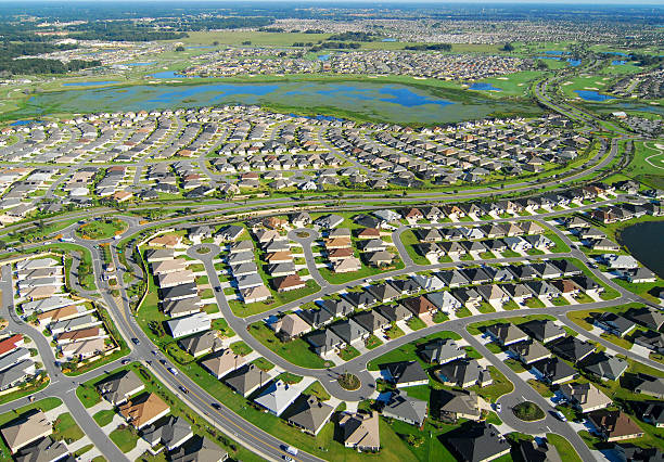 istock Aerial View of New Home Development 538014957