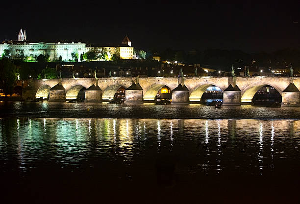 istock Karl Bridge at night, Prague, the Czech Republic 538015195