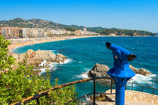 Tourist telescope. Lloret de Mar. Spain