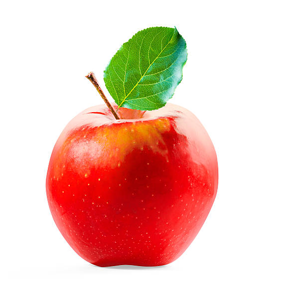 istock Red Apple and leafe isolated with clipping path 538026020