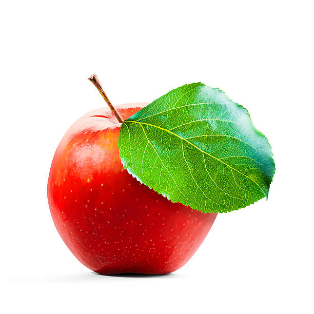 istock Red Apple and leafe isolated with clipping path 538026132