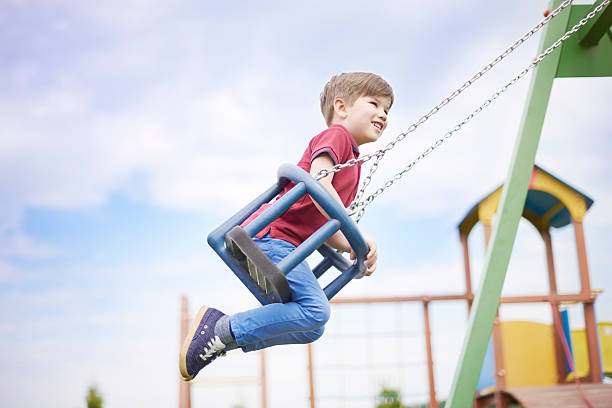 istock Little boy enjoying the time on the playground 538026160