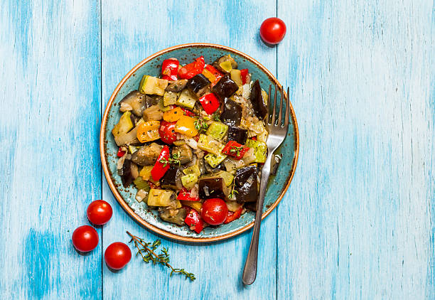 istock Vegetable ratatouille in a plate 538026230