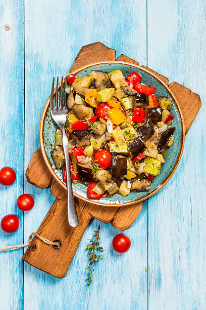 istock Vegetable ratatouille in a plate 538026462