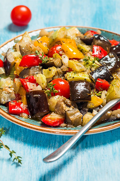 istock Vegetable ratatouille in a plate 538026540