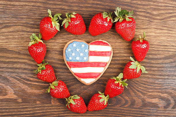 istock Cookies with American patriotic color 538028528