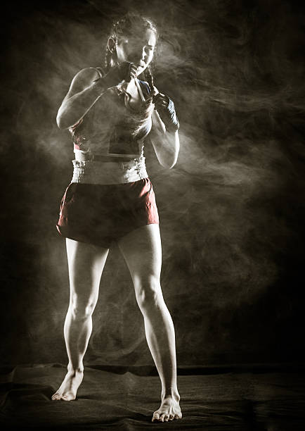 istock Athletic Girl Kickboxer 538030846