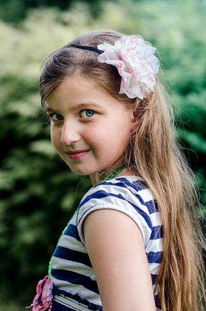 istock Cute  little girl summer portrait. 538031314