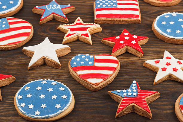 istock Cookies with American patriotic colors 538031346