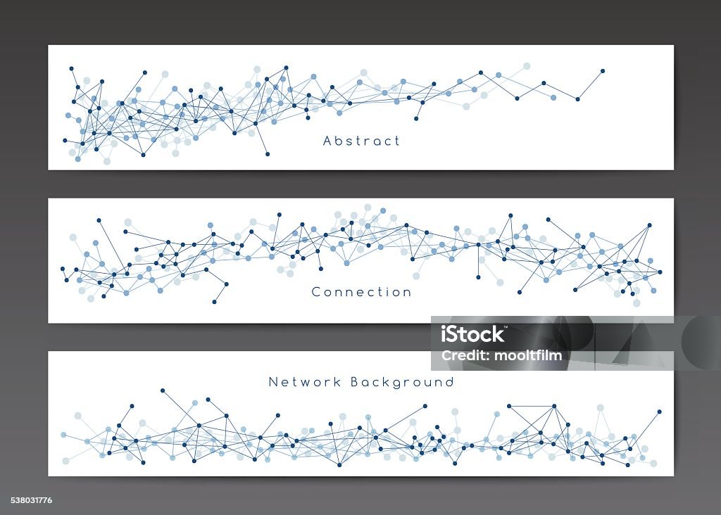Network Interfaces Banner Abstract Network Banner Templates Stock Illustration - Download Image ...