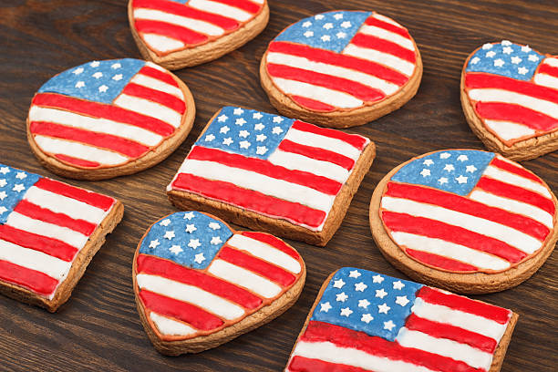 istock Cookies with American patriotic colors 538031804