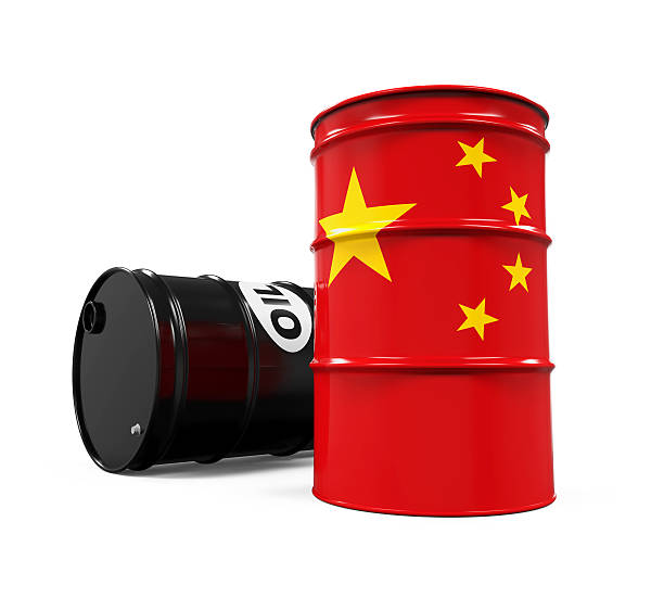 istock China Flag Oil Barrel 538031908