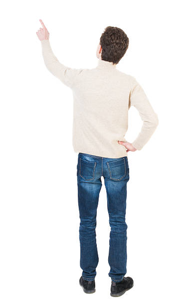 istock Back view of pointing business man. 538031964