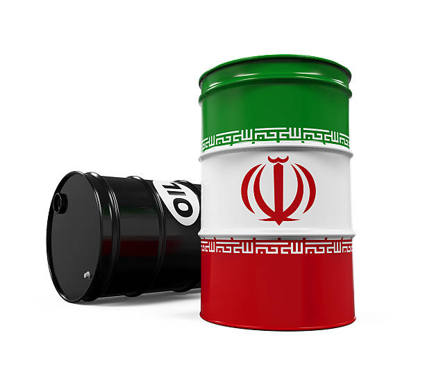istock Iran Flag Oil Barrel 538032814