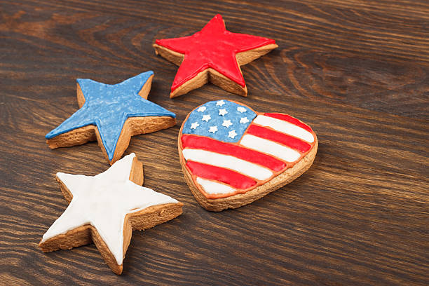 istock Cookies with American patriotic colors 538032818
