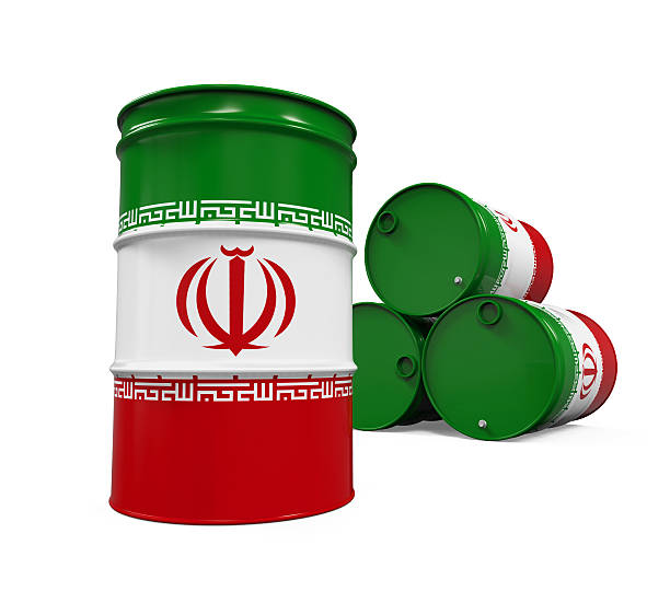 istock Iran Flag Oil Barrel 538032910