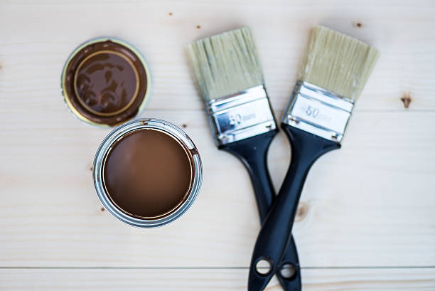 istock House Renovation, Brown Paint Can and Brush 538032934
