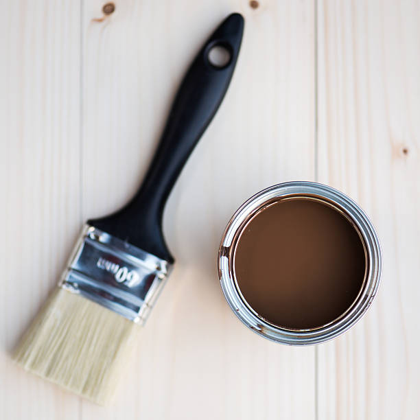 istock House Renovation, Brown Paint Can and Brush 538033090