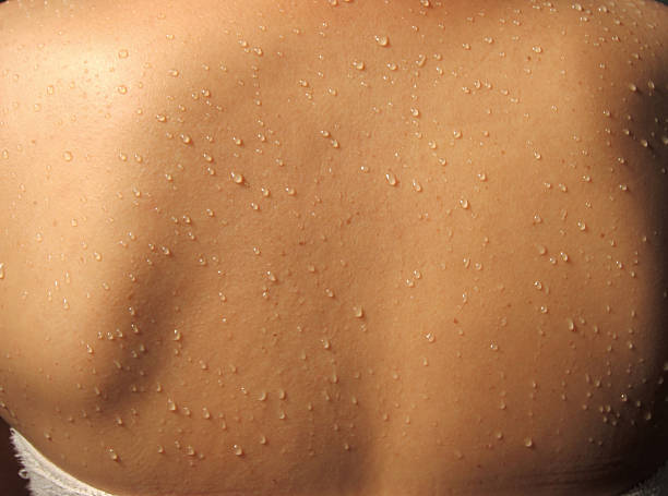 istock drops of water running down her wet skin 538034404