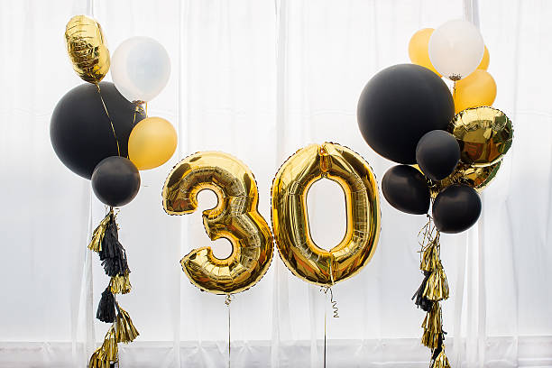 istock Decoration for 30 years birthday, anniversary 538036548