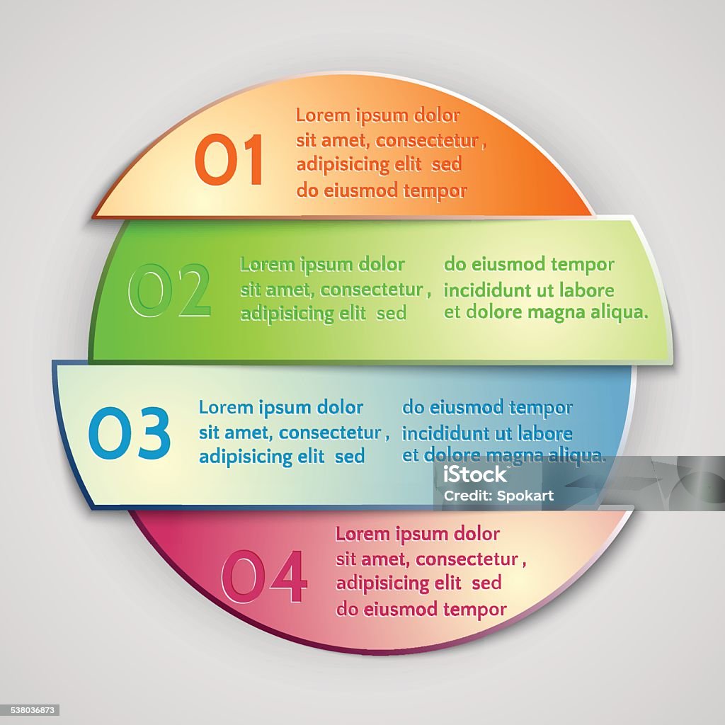 Vector Abstract Round List Infographic Element Stock Illustration ...