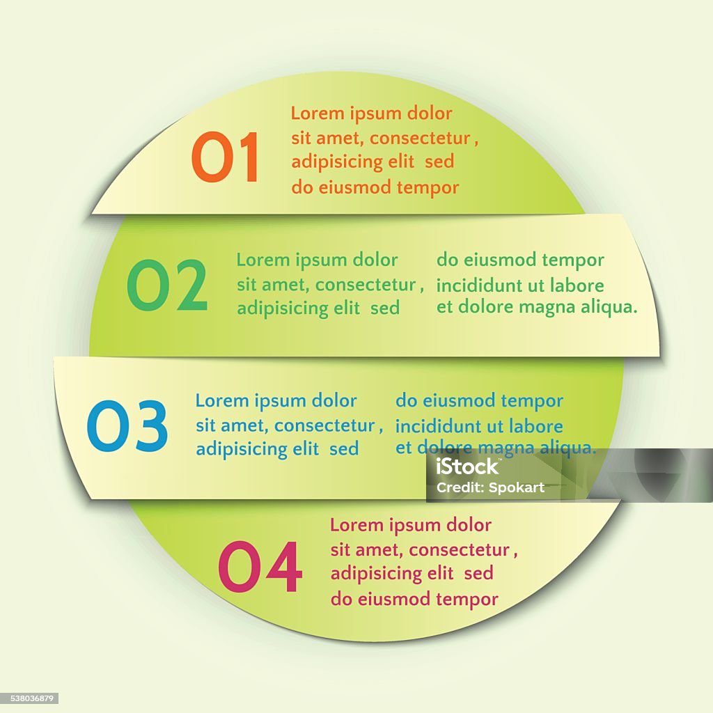 Vector Abstract Round List Infographic Element Stock Illustration ...