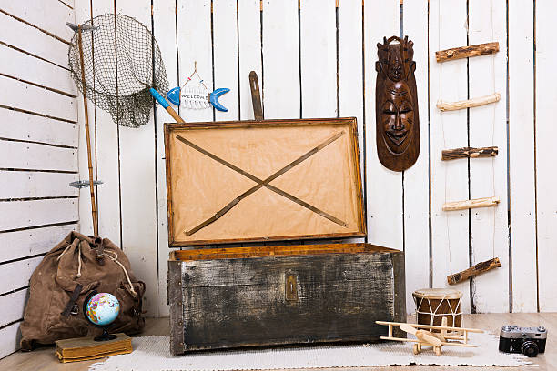 istock decorated room with big wooden chest 538037328