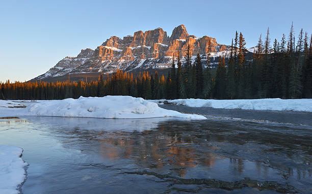 istock Castle Mountain sunrise, Banff National Park, Canada 538040545